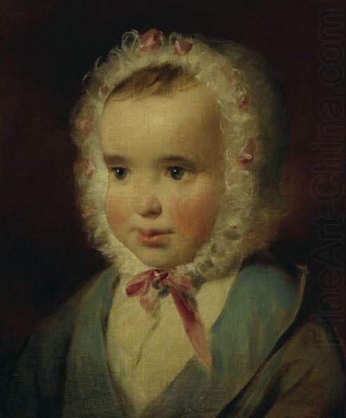 Portrat der Prinzessin Sophie von Liechtenstein (1837-1899) im Alter von etwa eineinhalb Jahren, Friedrich von Amerling